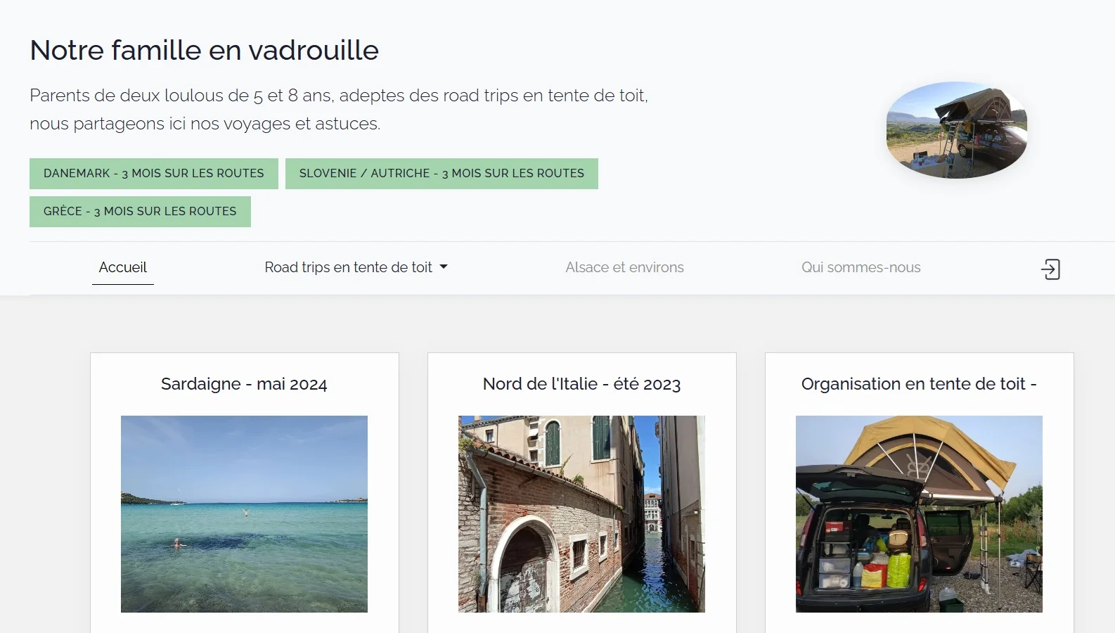 Site de récit de voyage